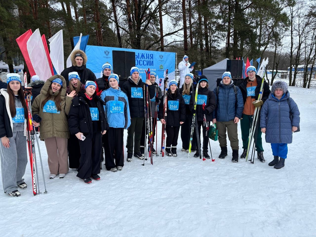 Студенты Финуниверситета г. Калуга приняли участие во всероссийской лыжной гонке «Лыжня России»